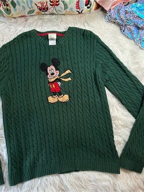 Disney • Men’s Cable Knit Holiday Mickey Sweater